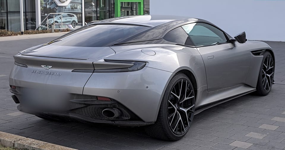 Aston Martin DB12 from the rear left